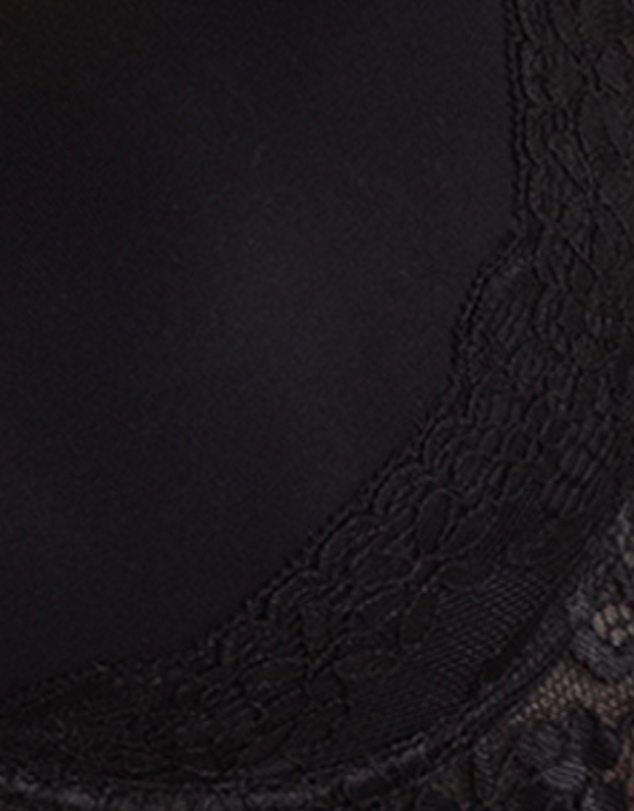 Naturana - Seamless Padded Underwire T-Shirt Bra With Lace Straps