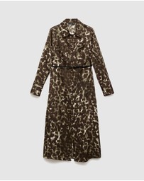 M.N.G - Printed Shirt Dress With Belt