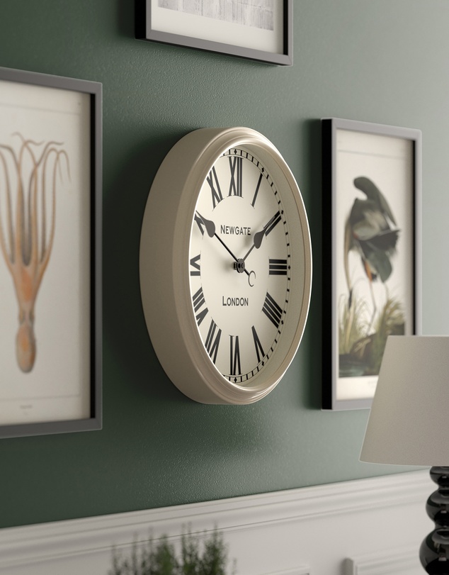 Newgate - Newgate Spitalfields Wall Clock-Vanilla Cream