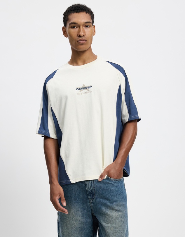 Worship - Laps Panel Oversize Raglan Tee