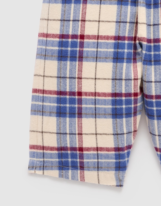 Purebaby - Slouchy Check Pants -Kids-Babies