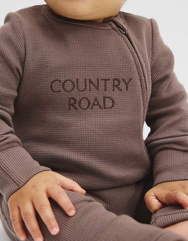 Country Road - Organically Grown Cotton Waffle Jumpsuit