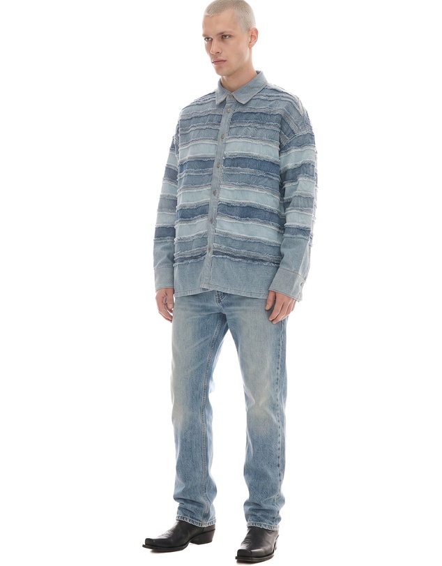 THE TALES - Layered Hand Worked Denim Shirt