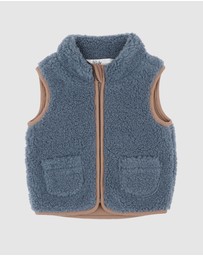 Bebe by Minihaha - Blue Sherpa Vest - Babies
