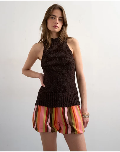 TOPSHOP - Faye Bubble Hem Shorts