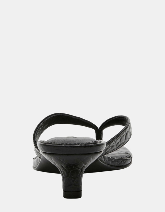 Steve Madden - Tracie Black Croc Heels