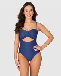 Nip Tuck Swim - Gamma Texture Luka Bandeau One Piece Swimsuit