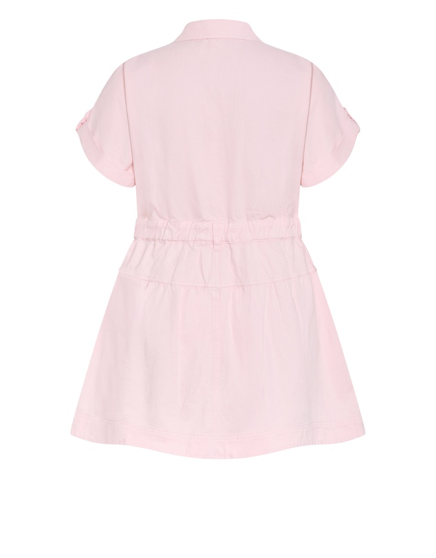City Chic - Plus Size Ari Denim Mini Dress - heavenly pink