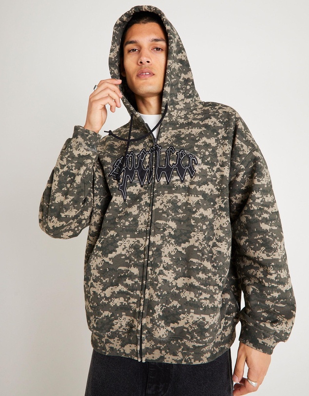 Spencer Project - Nichols Camo Zip Hoodie