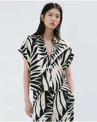 M.N.G - Flowy Printed Shirt