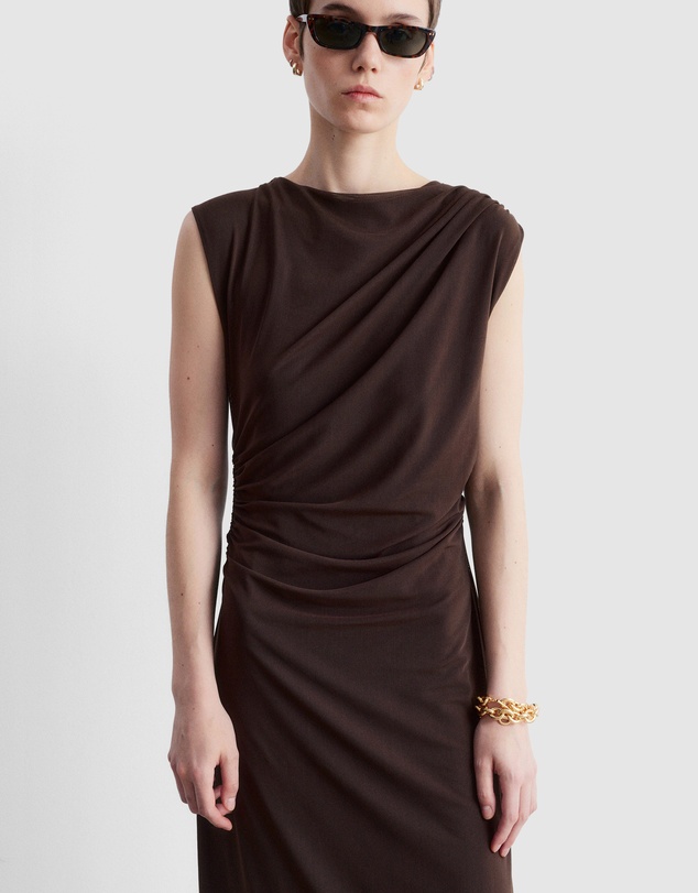 & Other Stories - Draped Sleeveless Midi Dress
