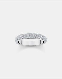 THOMAS SABO - Thin band ring with white zirconia small