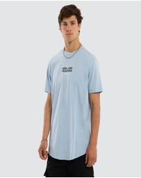 Nena & Pasadena - Linear Dual Curved Tee
