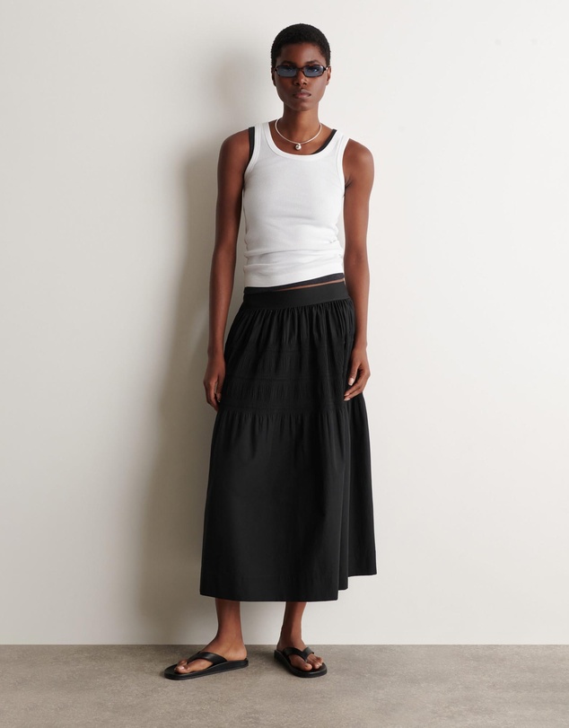 COS - Tiered Gathered Midi Skirt