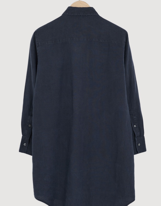 Revibe - Repaired Assembly Label Linen Long Sleeve Shirt