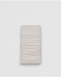 Country Road - Brae Australian Cotton Stripe Queen Flat Sheet
