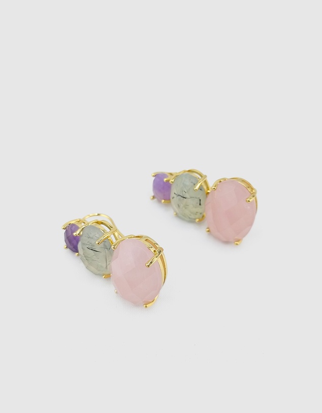 Miz Casa and Co - Cleo Gemstone Studs Earrings
