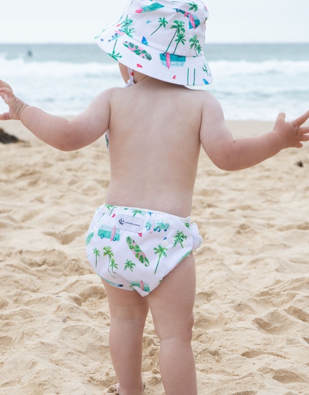 Anchor & Arrow - Reusable Swim Nappy & Hat Set