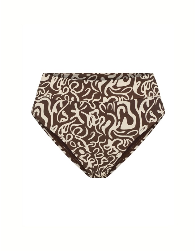 Modibodi - Swimwear Hi-Leg Period Brief Light Absorbency Sea Swirl