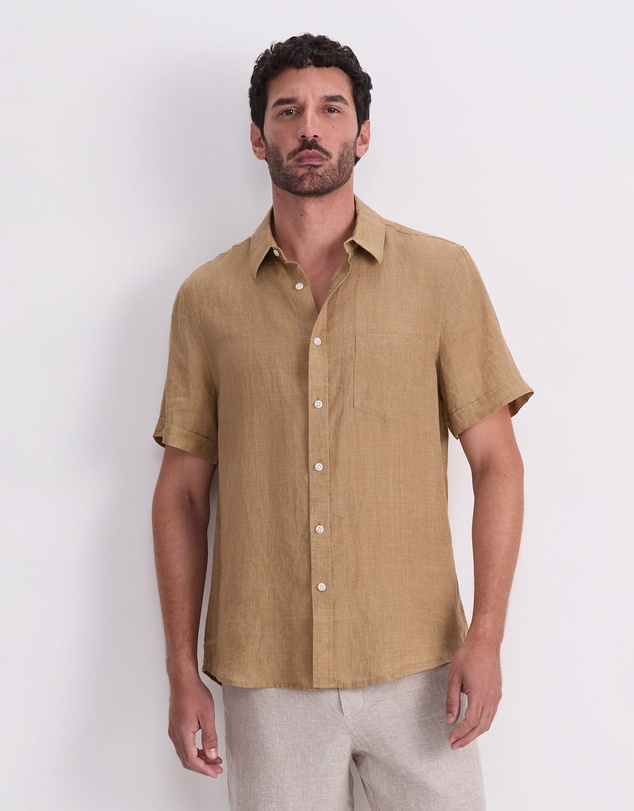 Sportscraft - Short Sleeve Delave Linen Shirt