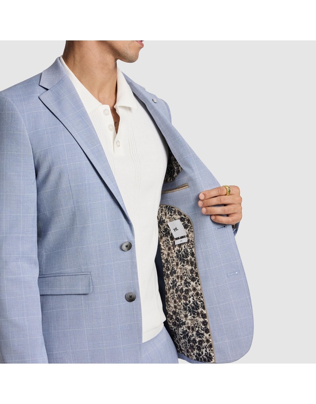 yd. - Pembroke Slim Check Suit Jacket