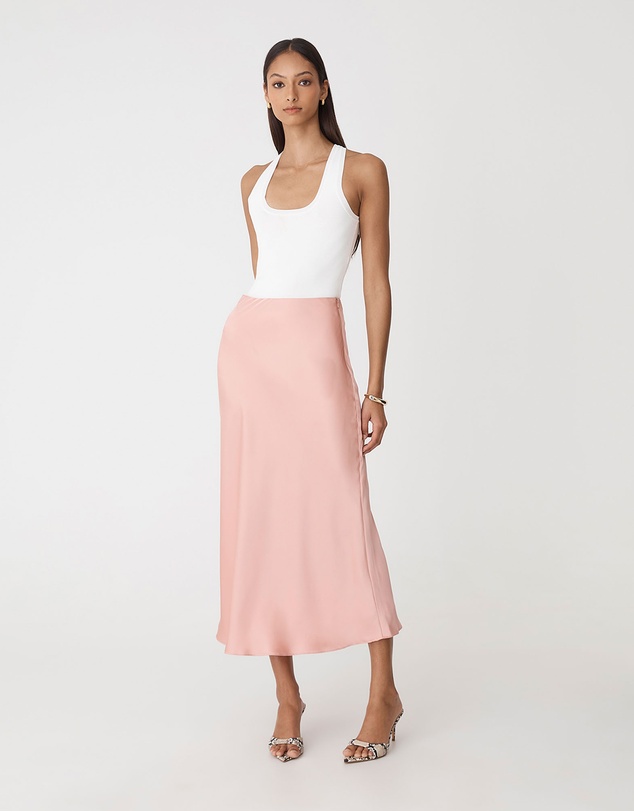 Forcast - Valeria A-Line Satin Skirt
