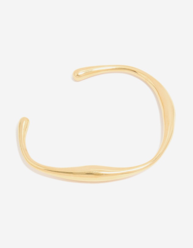 Lovisa - Waterproof Gold Plated Stainless Steel Organic Open Wrist Cuff