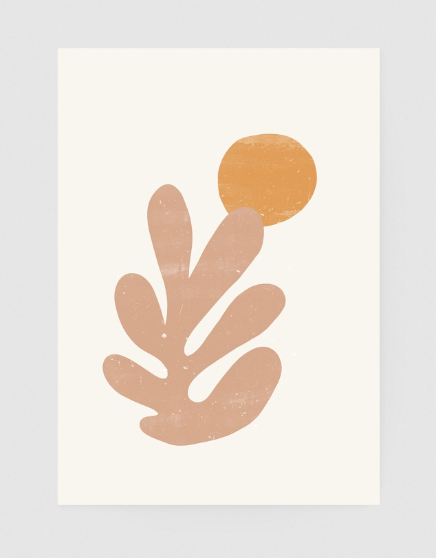 Inka Arthouse - Orange Coral Set of 2 by Henri Matisse Art Print