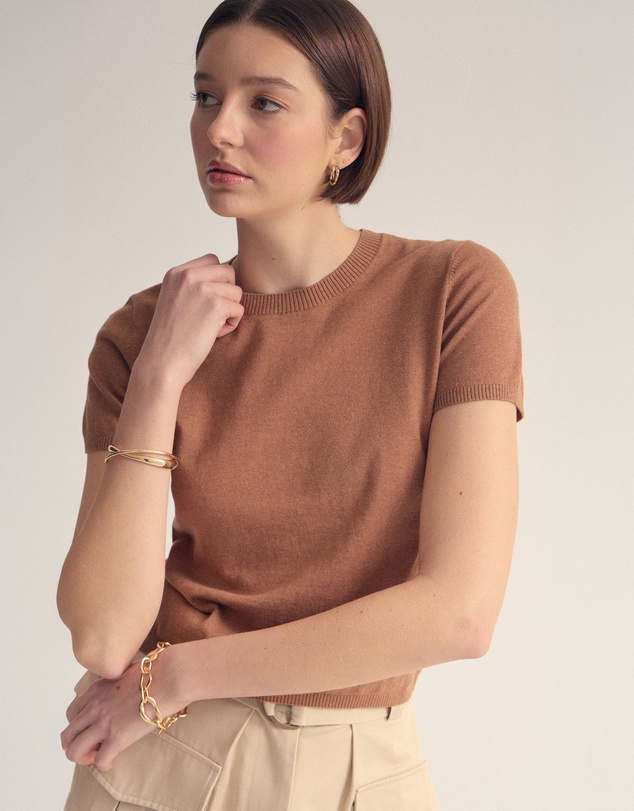 Oxford - Olivia Crop Cashmere Knit