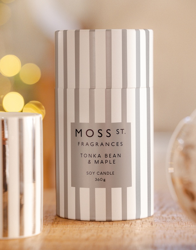 Moss St Fragrances - Tonka Bean & Maple Ceramic Candle 360g