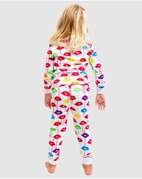 Sant And Abel - Kids Drawbertson Drippy Lips Long PJ Set