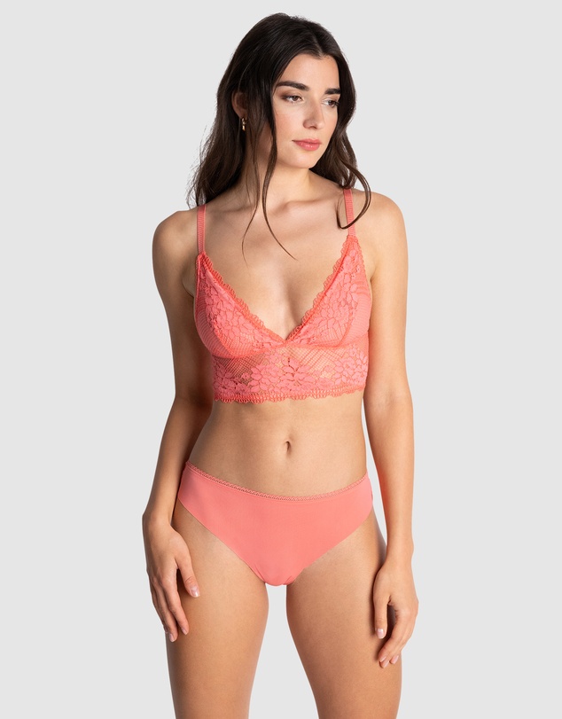 Passionata - Nina Unpadded Triangle Cup Longline Lace Bralette