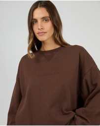 All About Eve - Aae Washed Box Crew Brown