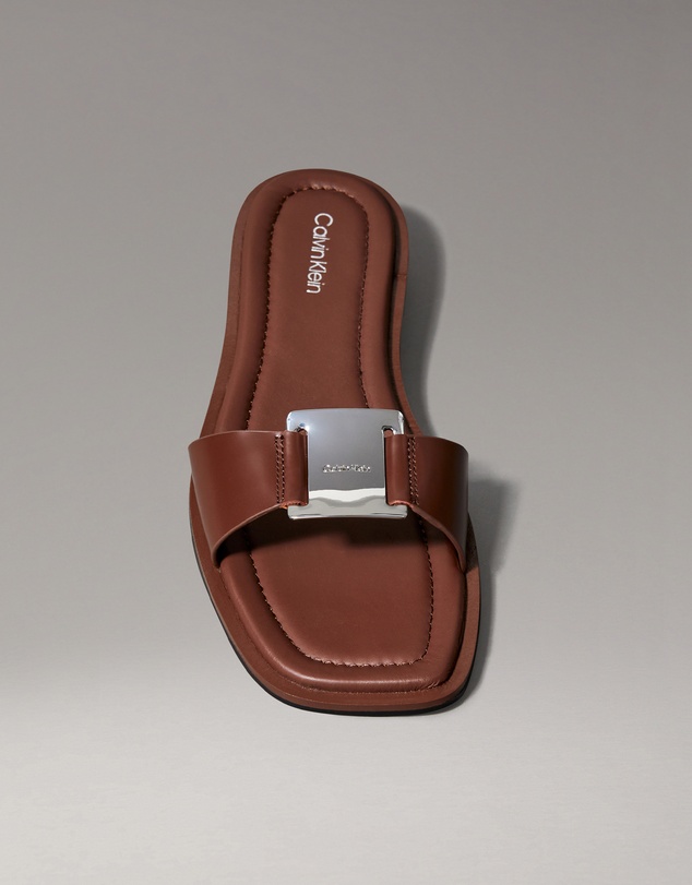 Calvin Klein - Leather Slides