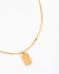 Lovisa - Waterproof Gold Plated Stainless Steel Stars Night Pendant Necklace