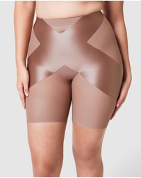 Spanx - Shaping Satin Midthigh X Booty-Lifting Shorts