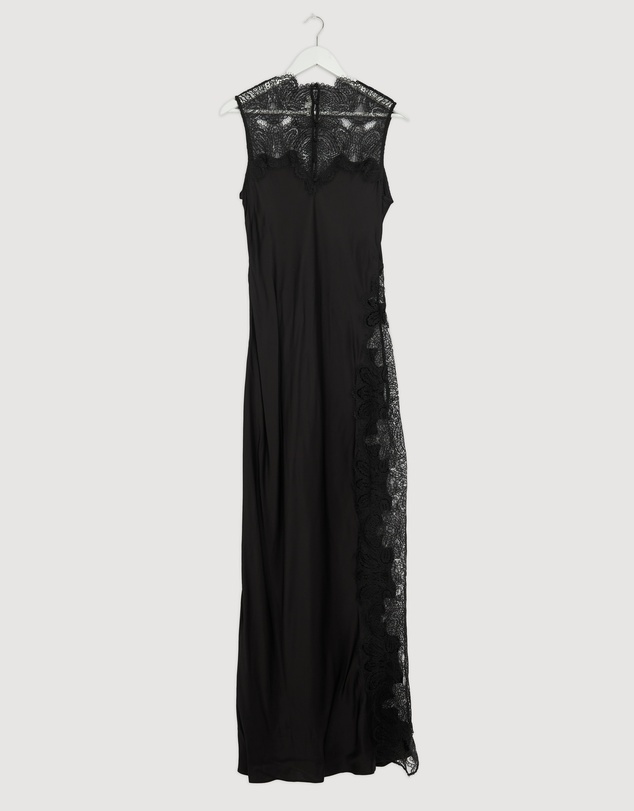 Revibe - Repaired Shona Joy Jamila Lace High Neck Maxi Dress - AU 12