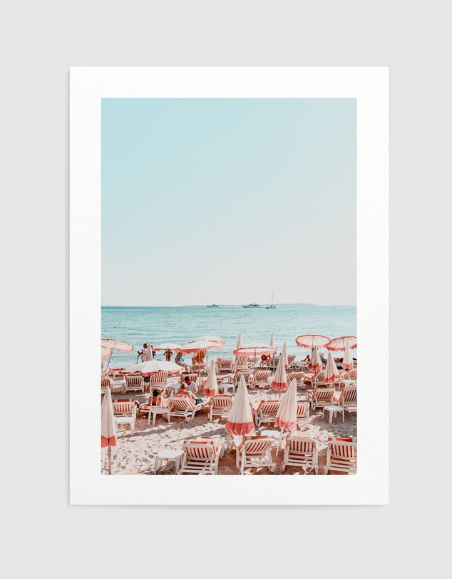Olive et Oriel - Seaside Antibes Art Print