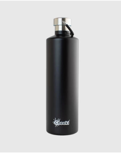 Tolu Australia - 1L Insulated Black Water Bottle