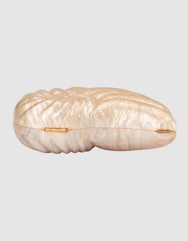 Olga Berg - Indi Acrylic Shell Clutch
