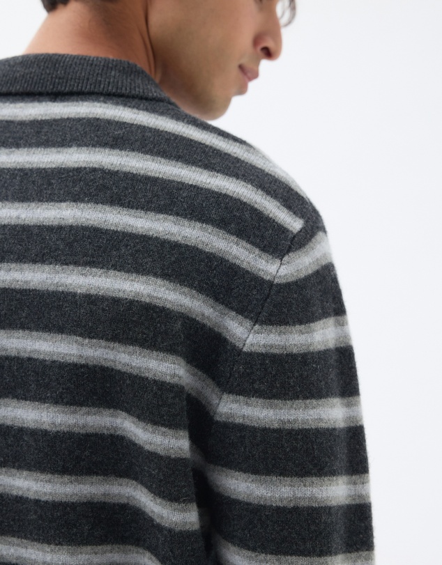 AERE - Stripe Wool Polo