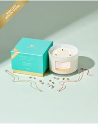 Mestige - Island Dream Scented Soy Candle 340g - Hidden Jewellery Embellished with crystals from Swarovski