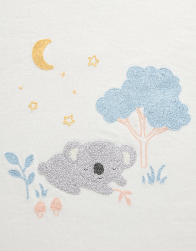 Purebaby - Embroidered Lined Blanket-Babies