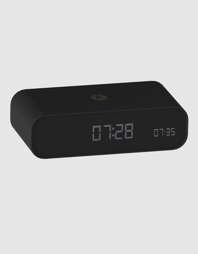 Kreafunk - Kreafunk Wakie Alarm Clock Qi Charger + Bluetooth - Black