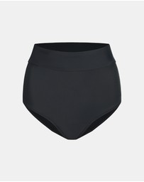 Modibodi - Swimwear Period Hi-Waist Bikini Brief Light Absorbency Black
