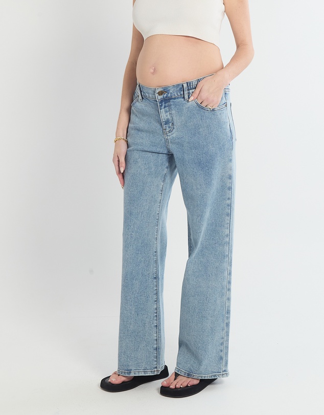 Soon Maternity - Relaxed Wide Leg Jeans