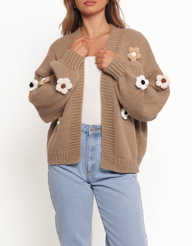Petal & Pup - Delaro Flower Cardigan - Brown