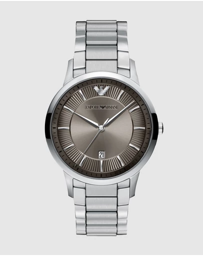 Emporio Armani - Silver Tone Analogue Watch