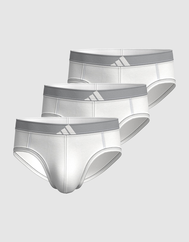 adidas Sportswear - 3 Pack Active Flex Cotton Body Brief Underwear