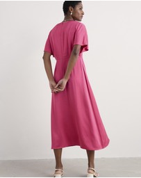 Seasalt - Seasalt Cornwall Pink Evenglow Satin Dress